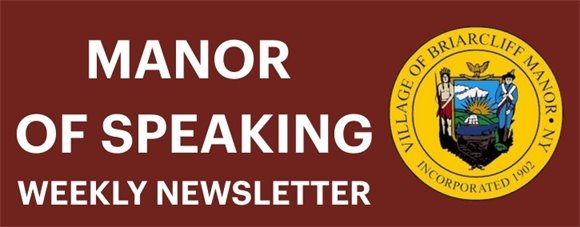 Manor of Speaking Weekly Newsletter