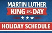 MLK Day Holiday Schedule