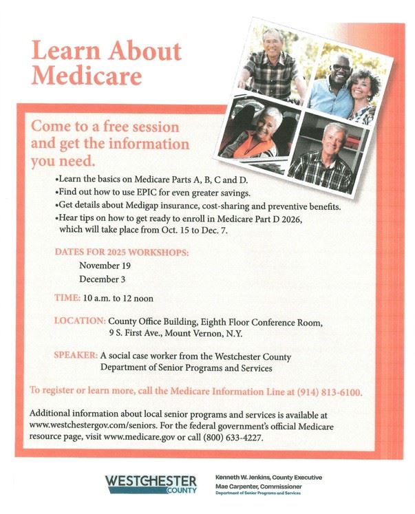 Westchester County Learn About Medicare Sessions